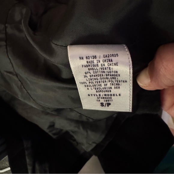 🖤 Guess Jeans Black Velvet Fitted Blazer (S/P) - Picture 11 of 12